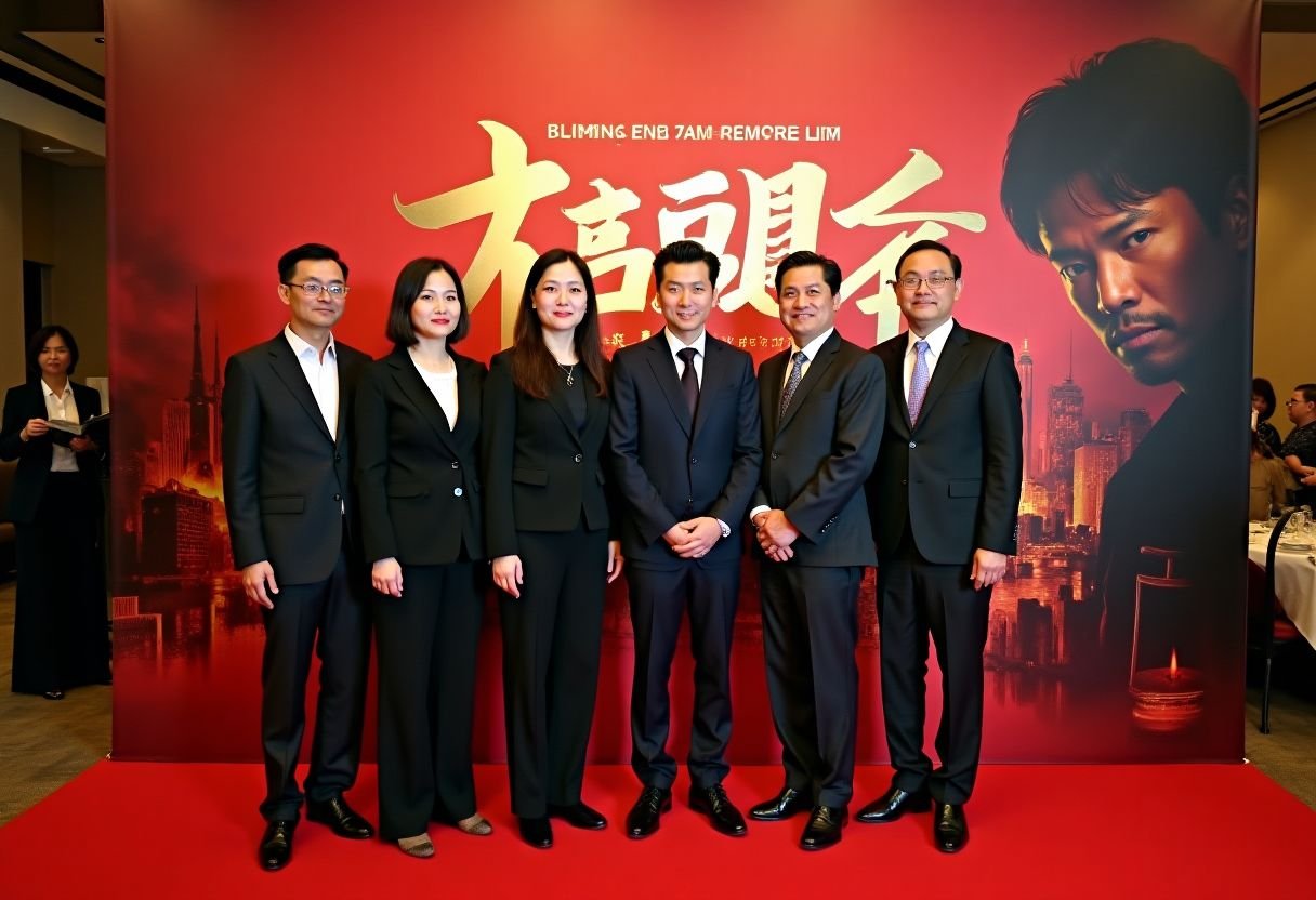 91黑料电影首映礼现场，主创团队亮相
